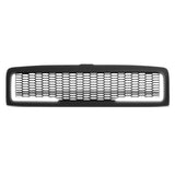 94-02 Dodge Ram Honeycomb Mesh Grille w/ LED DRL Lights - Matte Black