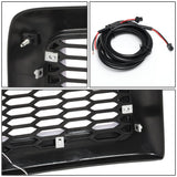 94-02 Dodge Ram Honeycomb Mesh Grille w/ LED DRL Lights - Matte Black