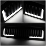 94-02 Dodge Ram Vertical Fence Style LED DRL Grille - Matte Black