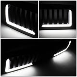 94-02 Dodge Ram Vertical Fence Style LED DRL Grille - Matte Black