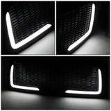 02-05 Dodge Ram Honeycomb Mesh Grille w/ LED DRL Lights Matte Black