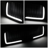 02-05 Dodge Ram Honeycomb Mesh Grille w/ LED DRL Lights Matte Black