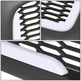 02-05 Dodge Ram Honeycomb Mesh Grille w/ LED DRL Lights Matte Black