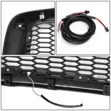 02-05 Dodge Ram Honeycomb Mesh Grille w/ LED DRL Lights Matte Black