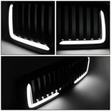 02-05 Dodge Ram Vertical Fence Style LED DRL Grille - Matte Black