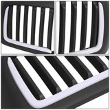 02-05 Dodge Ram Vertical Fence Style LED DRL Grille - Matte Black
