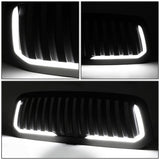 13-18 Dodge Ram 1500 Vertical Fence Style LED DRL Grille Matte Black
