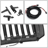 13-18 Dodge Ram 1500 Vertical Fence Style LED DRL Grille Matte Black