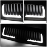 10-18 Dodge Ram 2500 3500 Vertical Fence Style LED DRL Grille Matte Black