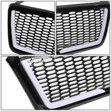 04-08 Ford F-150 Honeycomb Mesh Grille with LED DRL Lights - Black