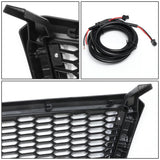 04-08 Ford F-150 Honeycomb Mesh Grille with LED DRL Lights - Black