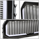 2015-2017 Ford F-150 Honeycomb Mesh Grille with LED DRL Lights