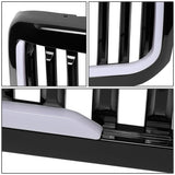 99-04 Ford F-250 F-350 F-450 F-550 Vertical Fence Style LED DRL Grille