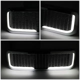 99-04 Ford F-250/F-350/F-450/F-550 Honeycomb Mesh Grille w/ LED DRL