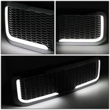 99-04 Ford F-250/F-350/F-450/F-550 Honeycomb Mesh Grille w/ LED DRL