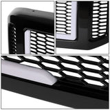 2005-2007 Ford F-250/F-350/F-450/F-550 Honeycomb Mesh Grille w/ LED DRL