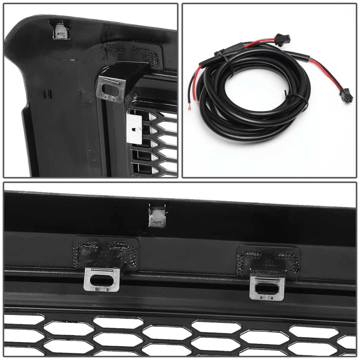 08-10 Ford F-250 F-350 F-450 F-550 Honeycomb Mesh Grille w/ LED DRL