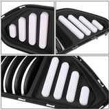 2018-2020 Ford Mustang Vertical Fence Style Front Upper Grille w/ LED DRL