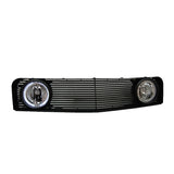 2005-2009 Ford Mustang Black Mesh Front Upper Grille Halo Fog Lights