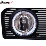 2005-2009 Ford Mustang Black Mesh Front Upper Grille Halo Fog Lights