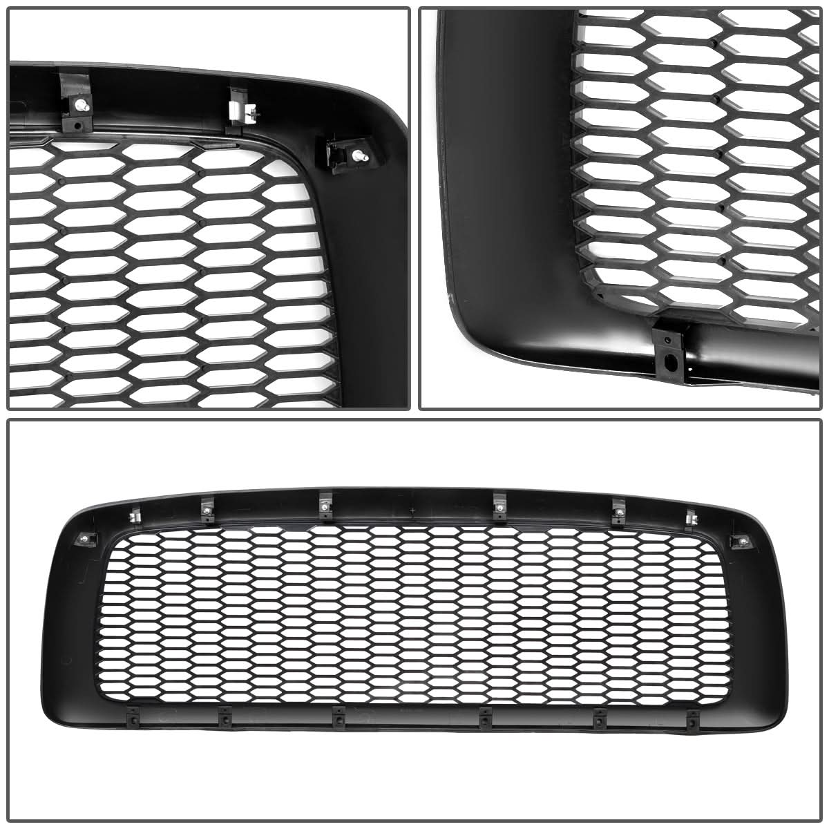 02-05 Dodge Ram 1500/2500/3500 Honeycomb Mesh Grille - Matte Black