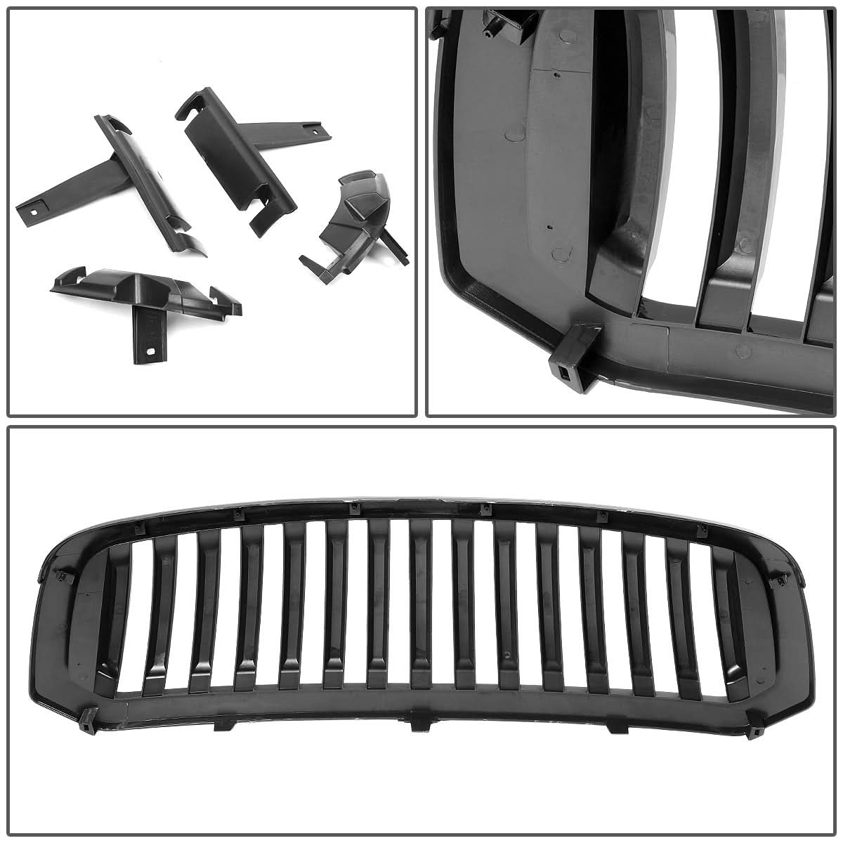2013-2019 Dodge Ram 1500 Vertical Fence Style Front Grille Black