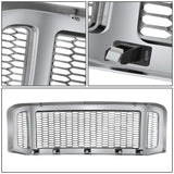 2005-2007 Ford F-250/F-350/F-450/F-550 Honeycomb Mesh Chrome Grille