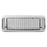 2005-2007 Ford F-250/F-350/F-450/F-550 Honeycomb Mesh Chrome Grille