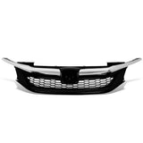 16-17 Honda Accord Honeycomb Style Front Grille Black Chrome