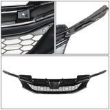 16-17 Honda Accord Honeycomb Style Front Grille Black Chrome