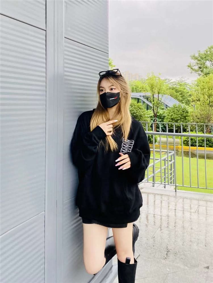 GRKC X DARWINPRO DG OVERSIZED HOODY- BLACK