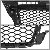 2009-2013 Audi A3 RS4 Style Grille with Parking Sensor Holes - Matte Black