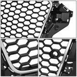 2014-2016 Audi A3 RS4 Style Grille Chrome Bezel Gloss Black