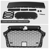 2017-2020 Audi A3/S3 RS3 Style Glossy Black Grille