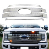 2017-2019 Ford F250 F350 F450 F550 Grill Platinum Chrome Car Grille
