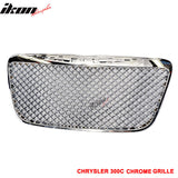 2011-2014 Chrysler 300 300C B Style Chrome Front Mesh Grille ABS
