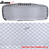2011-2014 Chrysler 300 300C B Style Chrome Front Mesh Grille ABS