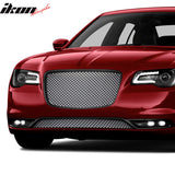 2015-2023 Chrysler 300 300C B Style Black Front Bumper Upper Grille