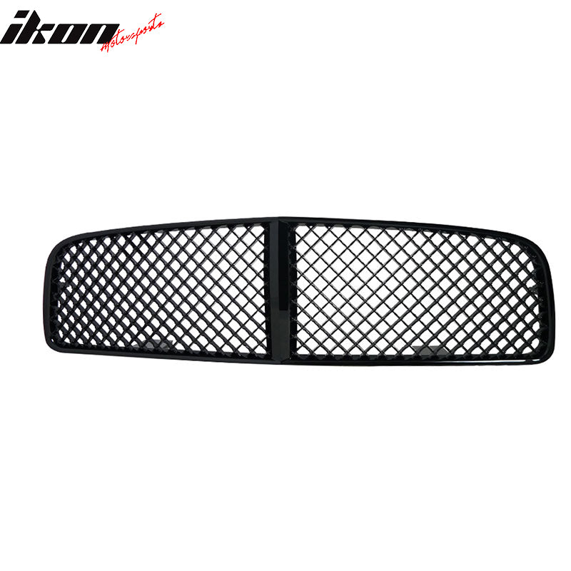 2006-2010 Dodge Charger Black Mesh Front Bumper Hood Grille Grill ABS