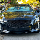 2014-2019 Cadillac CTS Sedan B Style Black Front Bumper Grille ABS
