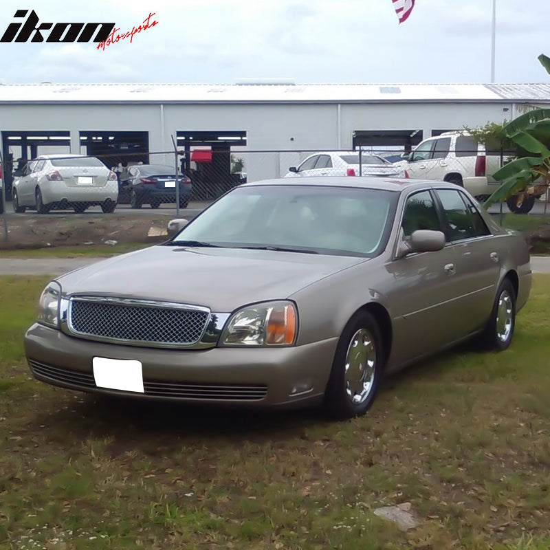 2000-2005 Cadillac Deville Diamond Mesh Style Chrome Front Grill ABS