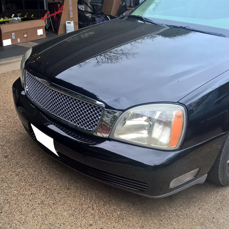2000-2005 Cadillac Deville Diamond Mesh Style Chrome Front Grill ABS