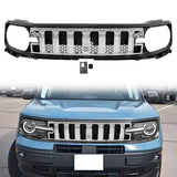 2021-2025 Ford Bronco Sport Grille Upper Guard Chrome Black Mesh Grill