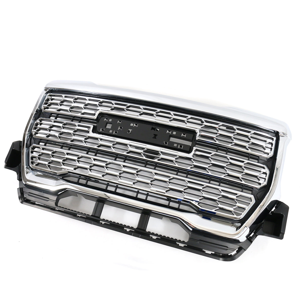 2021-2022 GMC Canyon Denali Style Black Front Bumper Upper Hood Grille