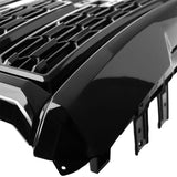 2021-2022 GMC Canyon Denali Style Gloss Black Front Bumper Hood Grille