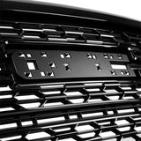 2021-2022 GMC Canyon Denali Style Gloss Black Front Bumper Hood Grille