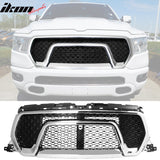 2019-2023 Dodge Ram 1500 Rebel Style Front Bumper Hood Grille Grill