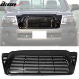 2005-2011 Toyota Tacoma Horizontal Style Black Front Hood Grille ABS