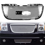 2007-2014 Yukon Denali SLE SLT Round Hole Mesh Chrome Front Grill ABS