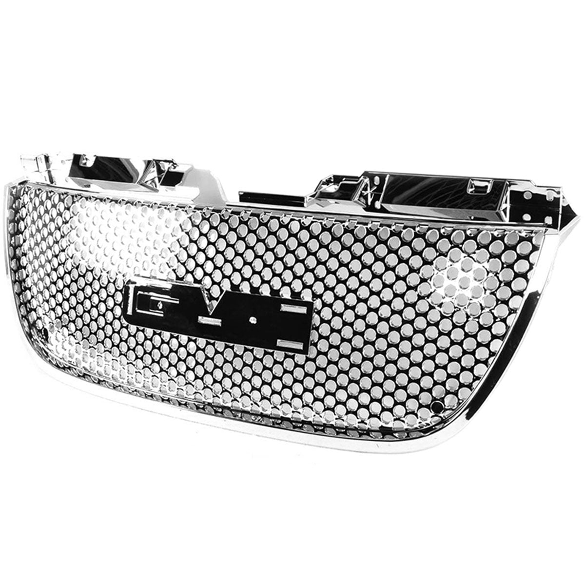 2007-2014 Yukon Denali SLE SLT Round Hole Mesh Chrome Front Grill ABS